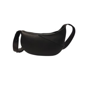 Aunts & Uncles Orchid Halfmoon Bag S jet black